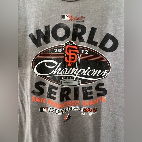 World Series 2012 Vintage San Francisco Giants baseball T shirt Soft Worn Large - Picture 3 of 6